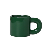 Mug en céramique INS Style nordique couleur macaron 350 ml avec grande poignée pour café et lait, idéal pour les fêtes