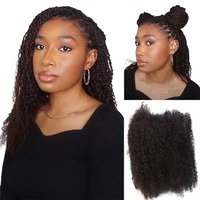 Extensions de tresses en vrac pour cheveux afro crépus, type protéine, couleurs ombrées variées, pour mini-tresses, dreadlocks et réparation de tresses