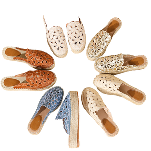 High-quality Fisherman's Shoes Women's Baotou <b>Sandals</b> Espadrilles fairy Summer Outer Wear Soft <b>Comfort</b> Breathable PU Thick-soled - Product Image 1