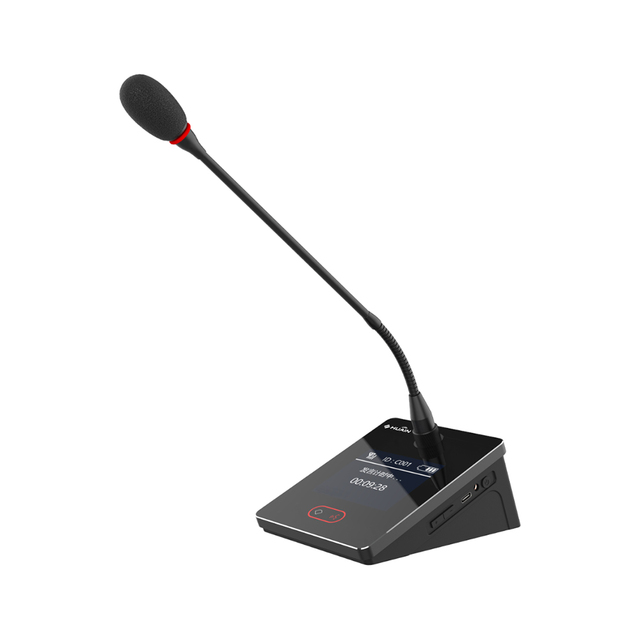Wireless Desktop Conference Microphone System Dual-engine USB Wireless Charging 3.5" LCD Display 3000mAh Battery Noise