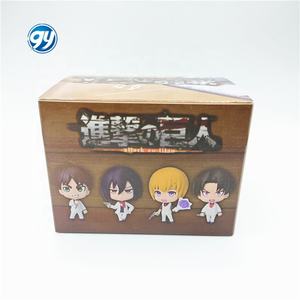 Attack on Titan vestido blanco negro Allen Levi Mikasa caja ciega figura Anime modelo juguete ornamento coleccionable - Product Image 6