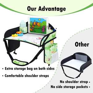 Échantillon gratuit Plateau de siège auto personnalisé pour tout-petits Nouveau Organisateur de voyage pour enfants Table de siège auto pratique pour enfants - Product Image 2