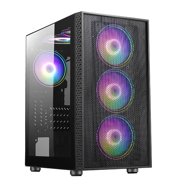 Most Popular High Quality Gaming PC Case Desktop ITX ATX Computer Case With Glass Window Chassis De Jeu USB OEM