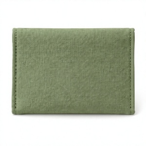 Wholesale cotton gift bags Fashion <b>Green</b> 100% Cotton Envelope <b>Clutch</b> with Gold Snap Button - Product Image 4
