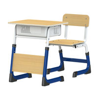 Ensemble de bureau et chaise pour élèves du primaire, moderne, de qualité supérieure, durable, confortable, hauteur réglable, pour la maison et le bureau
