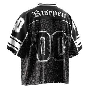 เสื้อฟุตบอลอเมริกันวินเทจ ออกแบบด้วยผ้าทอควบคุมความชื้นและกราฟิกสไตล์เรโทรสำหรับงานกิจกรรมเปิดเกม - Product Image 6