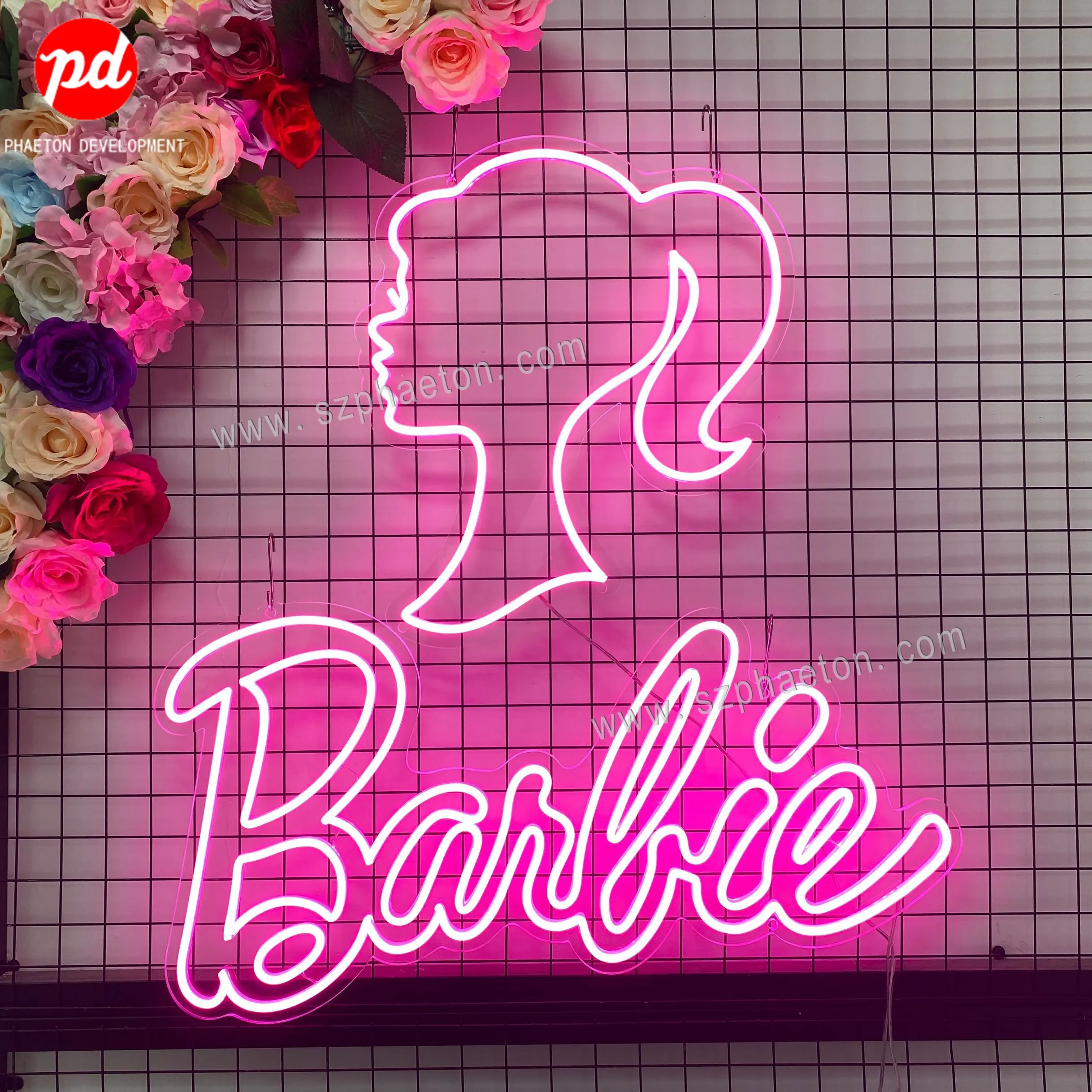 Barbie Meisje Decoratie Neon Licht Teken Fantastisch Barbie Themafeest Voor 1e 2e 3e 4e 5e Verjaardag