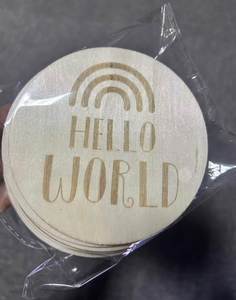Custom Factory Laser Engraved Wooden Baby <b>Milestone</b> <b>Cards</b> Monthly <b>Milestone</b> Commemorate Gifts - Product Image 2