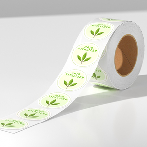 Custom Self-Adhesive Waterproof Vinyl Label Roll Digital Printed <b>Logo</b> <b>Sticker</b> for Bottle Perfume Decoration Packaging - Product Image 1