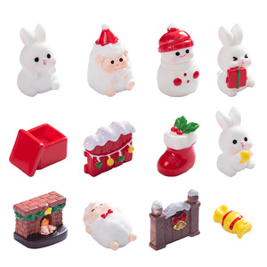 Dp Christmas Miniature Ornaments Resin Santa Snowman Fireplace <b>Boots</b> Gift Decor Indoor Use - Product Image 4