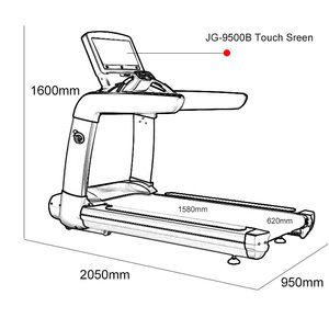 Gran oferta comercial 62cm gran equipo de máquina para correr gimnasio Fitness SERIE DE PANTALLA TÁCTIL cinta de correr motorizada - Product Image 2