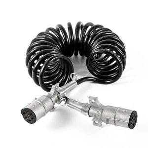 Chất lượng tốt nhất nhiệm vụ nặng nề <span class=keywords><strong>Trailer</strong></span> cắm nối xoắn ốc cáp điện hệ thống phanh 7-way cáp điện - Product Image 5