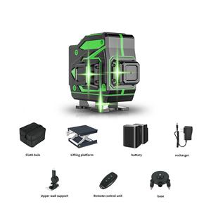 Nivel Láser de Pared <span class=keywords><strong>4D</strong></span> de 16 Líneas, Industrial, con Batería de Litio Verde, para Pared y Suelo - Product Image 3