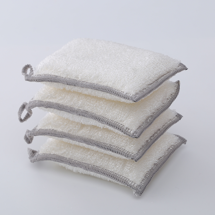 Amazon Hot Sell Kitchen Dishes Washing Sponge Bamboo Cleaning Sponge Dish Washing Sponge Scrubber