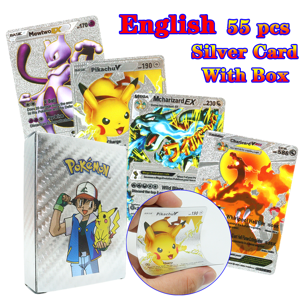 Anglais Argent 55pcs