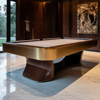 Wanyaju Table de billard en bois massif de haute qualité personnalisée Ardoise de conception standard de luxe avec boules de billard Table de billard en ardoise
