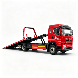 Camión de Remolque de Plataforma Plana FAW Jiefang de 8 Toneladas con Cabrestante Hidráulico para Rescate de Automóviles - Product Image 1