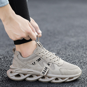 Zapatillas Deportivas para Hombre, Grises, de Malla Transpirable, con Cordones, para Actividades al Aire Libre - Product Image 2