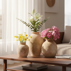 <span class=keywords><strong>Macetas</strong></span> <span class=keywords><strong>de</strong></span> Porcelana ARM LVG Wabi Sabi Shabby Chic, Floreros Decorativos Hechos a Mano, Centro <span class=keywords><strong>de</strong></span> Mesa, Recipiente Floral para Hogar y Bodas - Product Image 5