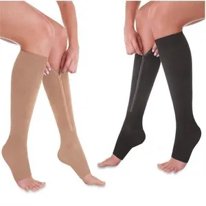 Men and Women Pressure Socks with Zipper Compression Stockings for Varicose Veins