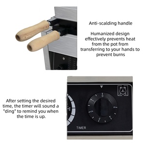 Máy làm bánh pancake mini năng suất cao 15 lỗ 180 ° lật Máy làm bóng cá Takoyaki để làm bánh quế mới cho khách sạn - Product Image 2