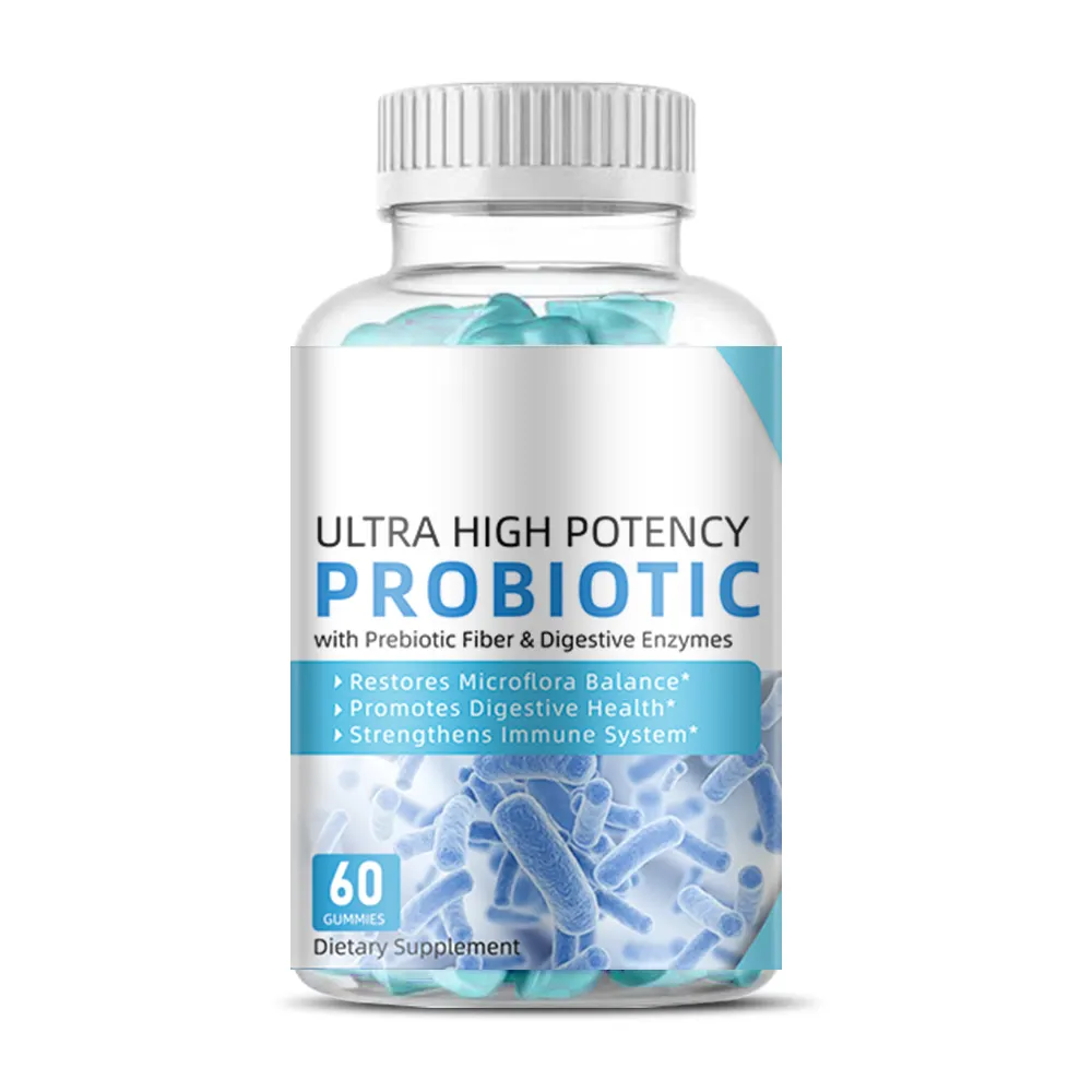 OEM Nhãn Hiệu Riêng Kẹo Dẻo Probiotics Tăng Cường Tiêu Hóa Thuần Chay Chăm Sóc Da Cho Nữ Và Nướu Probiotics Âm Đạo Cho Nữ