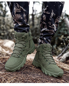 Sepatu Taktis Mid-Top Musim Gugur Grosir, Desain Bernapas, Tali Anti-Selip, Aktivitas Luar Ruangan Musim Panas, Sepatu Pendakian Gunung Gurun - Product Image 5