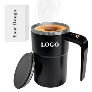 Vaso Mezclador de Café Eléctrico Inalámbrico con Rotación Magnética y Asa, Mini Batidora Automática para Café - Product Image 1