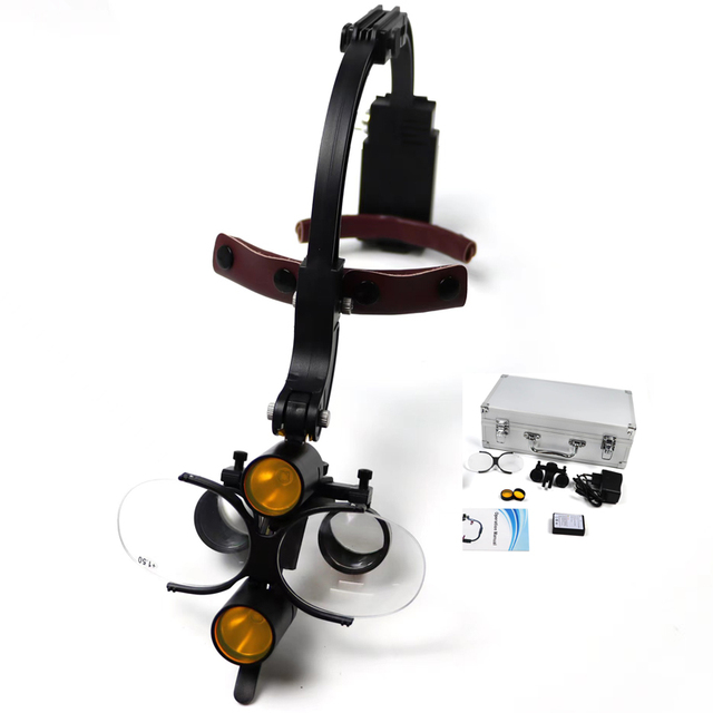 Foshan Meite Medical Dental Loupes LED Headlight Binocular Loupes 2.5X 3.5X 5W Dentist Surgical Headlamp Binocular Magnifier
