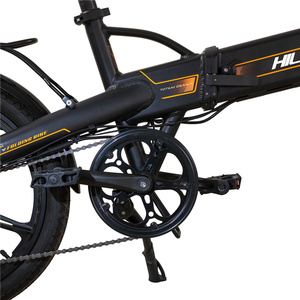 Pour JOYKIE 20 pouces <span class=keywords><strong>vélo</strong></span> <span class=keywords><strong>pliant</strong></span> <span class=keywords><strong>électrique</strong></span> <span class=keywords><strong>le</strong></span> <span class=keywords><strong>plus</strong></span> <span class=keywords><strong>léger</strong></span> 10.5 Ah batterie au Lithium cachée cadre en alliage d'aluminium moteur de moyeu arrière Ebike - Product Image 6