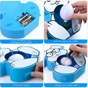 Œufs <span class=keywords><strong>de</strong></span> pâques pour enfants, Kit d'ornement, teinture, peinture, rotation, Machine artistique, papier <span class=keywords><strong>en</strong></span> plastique - Product Image 4