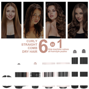 HS 05 Rizador eléctrico 6 en 1, 3 ajustes de temperatura, pantalla LED, Diseño Seguro portátil, calentamiento rápido, uso doméstico - Product Image 3