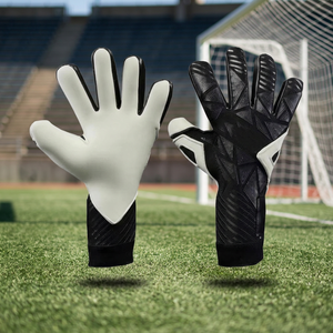 Nouveaux Gants de Gardien de But de Football de Haute Qualité, Respirants, en Cuir Épais, Antidérapants, Résistants à l'Usure, à Doigts Entiers avec Fermeture Auto-agrippante - Product Image 3