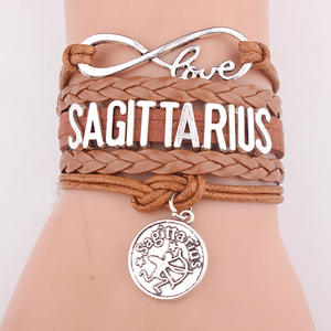 Infinite Love Woven Scorpio Pulsera <span class=keywords><strong>de</strong></span> constelación hecha a mano Pulseras <span class=keywords><strong>de</strong></span> pulsera del zodiaco para mujeres Hombres - Product Image 6