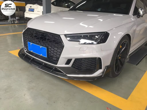 Accessori Auto Leggeri, Spoiler Anteriore in Fibra di Carbonio Prepreg per Audi <span class=keywords><strong>A4</strong></span> RS4 B9 <span class=keywords><strong>Sedan</strong></span> <span class=keywords><strong>2019</strong></span> - Product Image 5