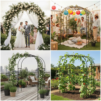Arcos Modernos y Minimalistas para Exteriores, Arcos de Hierro para Jardín o Patio, para Bodas