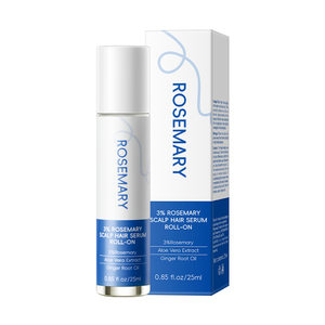 HUNMUI Siero per Capelli e Cuoio Capelluto al 3% <span class=keywords><strong>di</strong></span> Rosmarino, Roll-On con Aloe Vera e Olio <span class=keywords><strong>di</strong></span> Zenzero, Trattamento Anticaduta e Tonico Nutriente per le Radici - Product Image 1