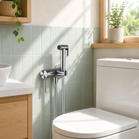 Robinet de bidet monocommande moderne en acier inoxydable 316 pour eau chaude et froide, ensemble de robinetterie de toilette