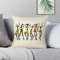 Motif Africain Décoratif Tribus Ethniques Art Décoration Maison Dernier Design Housse de Coussin