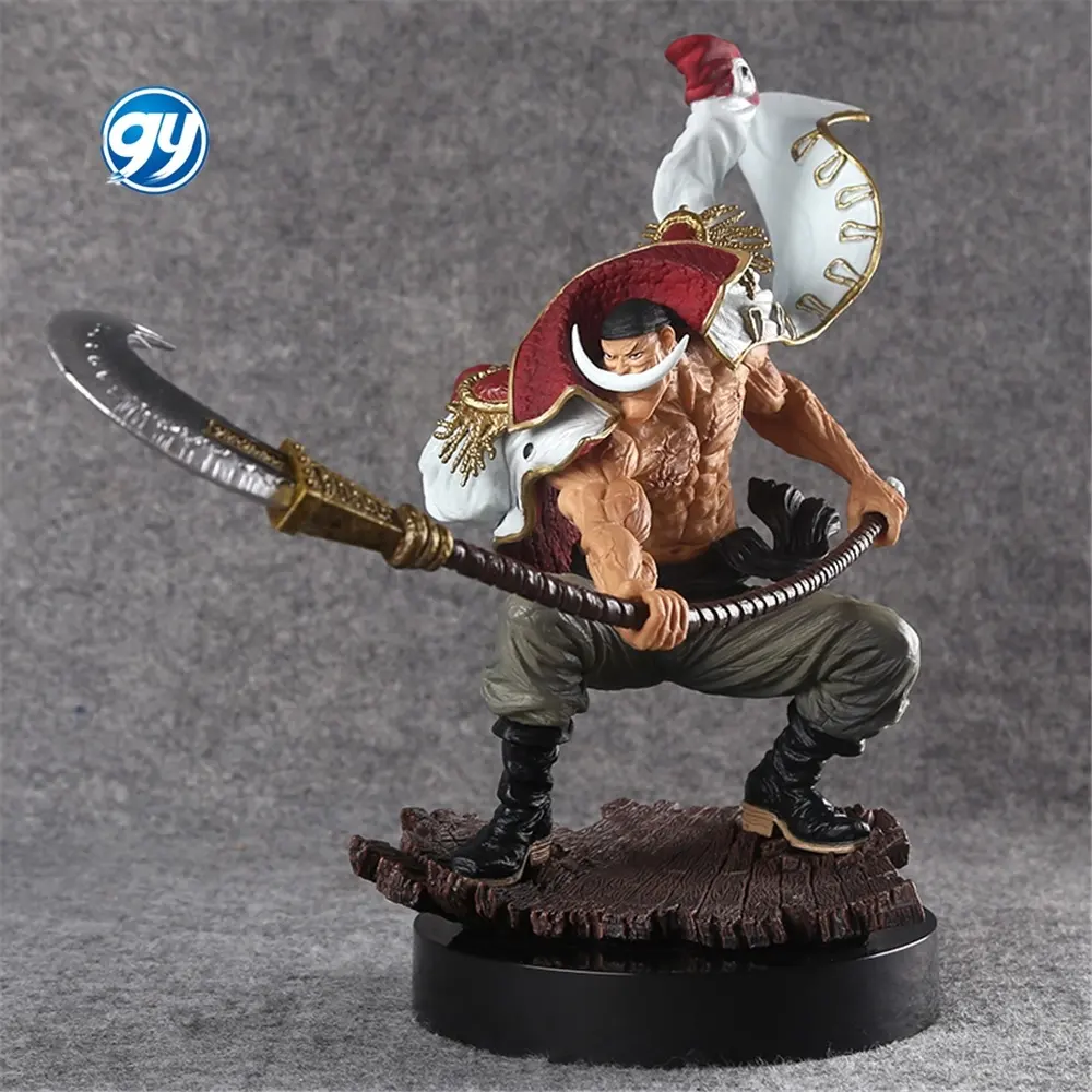 Figura de ação de uma peça, barba branca, piratas, Edward Newgate, escultura em PVC, peça única, equipe de anime, brinquedo japonês 1/7