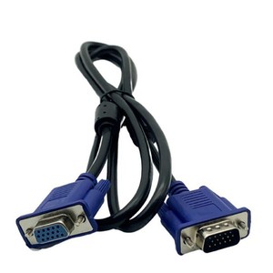 สาย VGA ชายต่อหญิง 1.5 ม. ทองแดงปลอดออกซิเจน พร้อมฉนวนถัก สำหรับเชื่อมต่อโปรเจคเตอร์และจอภาพ - Product Image 4