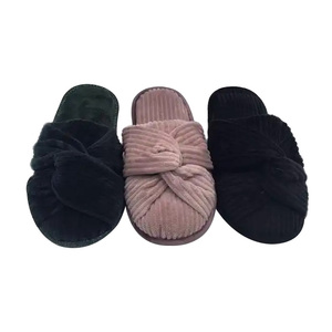 Pantofole da casa donna <span class=keywords><strong>con</strong></span> fiocco Memory Foam in velluto liscio Sexy morbide pantofole trapuntate da interno - Product Image 6