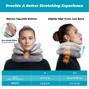 Soporte de cuello inflable desmontable LK, almohada de tracción, dispositivo de tracción de aire para aliviar el dolor de cuello, soporte de articulación Cervical - Product Image 5