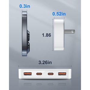 <b>USB</b> C Wall Charger 4 Ports PD20W Fast Charging <b>Plug</b> <b>Adapter</b> for Home Office Use - Product Image 4