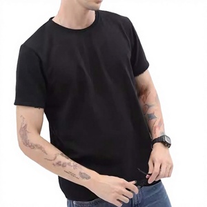 Drop Shoulder Cotton Solid Distressed Wide High V-neck Plain Heavyweight Hip Hop Regular Fit Custom Blank T-<b>Shirts</b> - Product Image 3