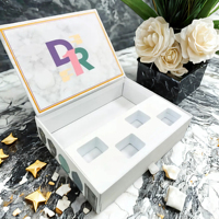 Maßgefertigte Geschenkbox-Ständer aus Beschichtetem Papier für Schmuck und Kosmetik mit Matt-Laminierung, Recycelbar und Personalisierbar