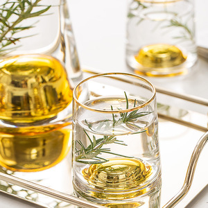 Ensemble de carafes à eau froide de luxe léger de style danois, carafe à eau bouillie froide en verre de style nordique pour salon, carafe à jus - Product Image 5