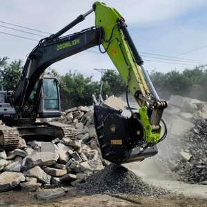 Broyeur hydraulique <span class=keywords><strong>Motek</strong></span> à trémie, mâchoire bidirectionnelle mobile, anti-obstruction, haute efficacité, équipement pour déchets de construction - Product Image 6