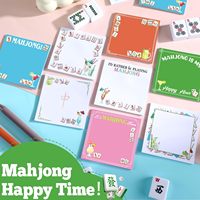Blocs-notes autocollants style Mahjong, blocs-notes Mah Jong, mémos pour la maison, l'école, les fournitures de bureau, cadeaux pour les amateurs de Mahjong