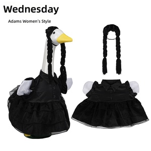 Nouvelle robe de canard de style Halloween pour la terrasse. Cosplay de Wednesday en tant que personnage principal de la <span class=keywords><strong>famille</strong></span> Addams. Vente directe d'usine. - Product Image 5
